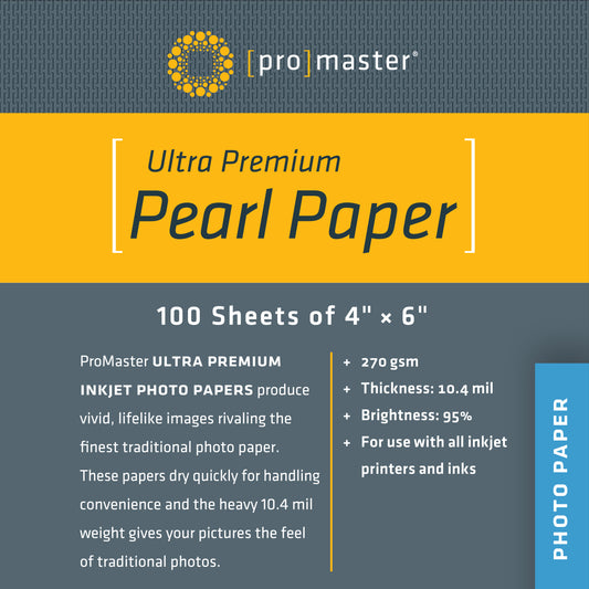 Ultra Premium Pearl Paper - 4"x6" - 100 Sheets