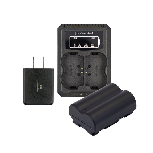 Battery & Charger Kit for Fujifilm NP-W235