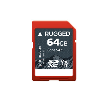 SDXC 64GB Rugged%3cspan%3e%26trade%3b%3c%2fspan%3e UHS-I V30 Memory Card