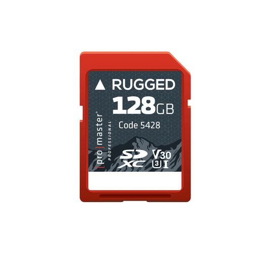 SDXC 128GB Rugged<span>™</span> UHS-I V30 Memory Card