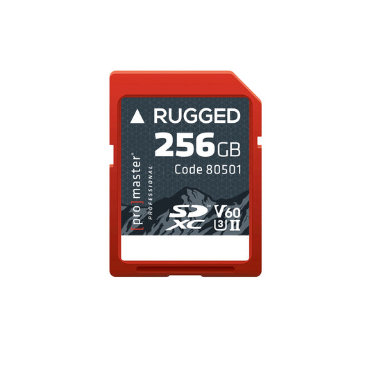 SDXC 256GB Rugged<span>™</span> UHS-II V60 Memory Card